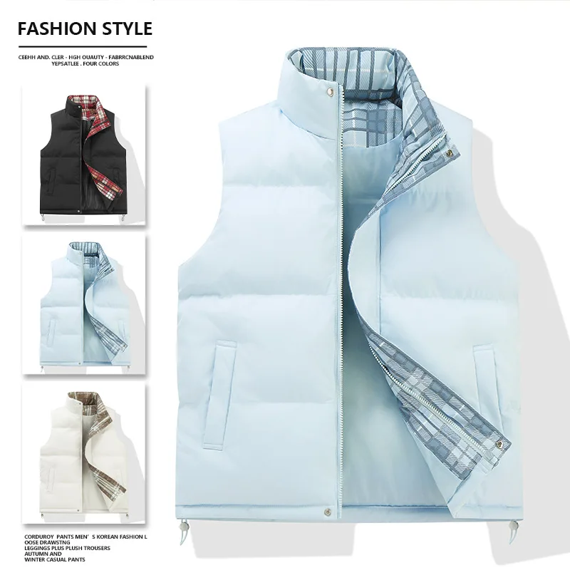 

Minsu черный жилет мужской осенне-зимний жилет без рукавов куртка новый стиль струящийся жилет весна осень хлопковая куртка мужская