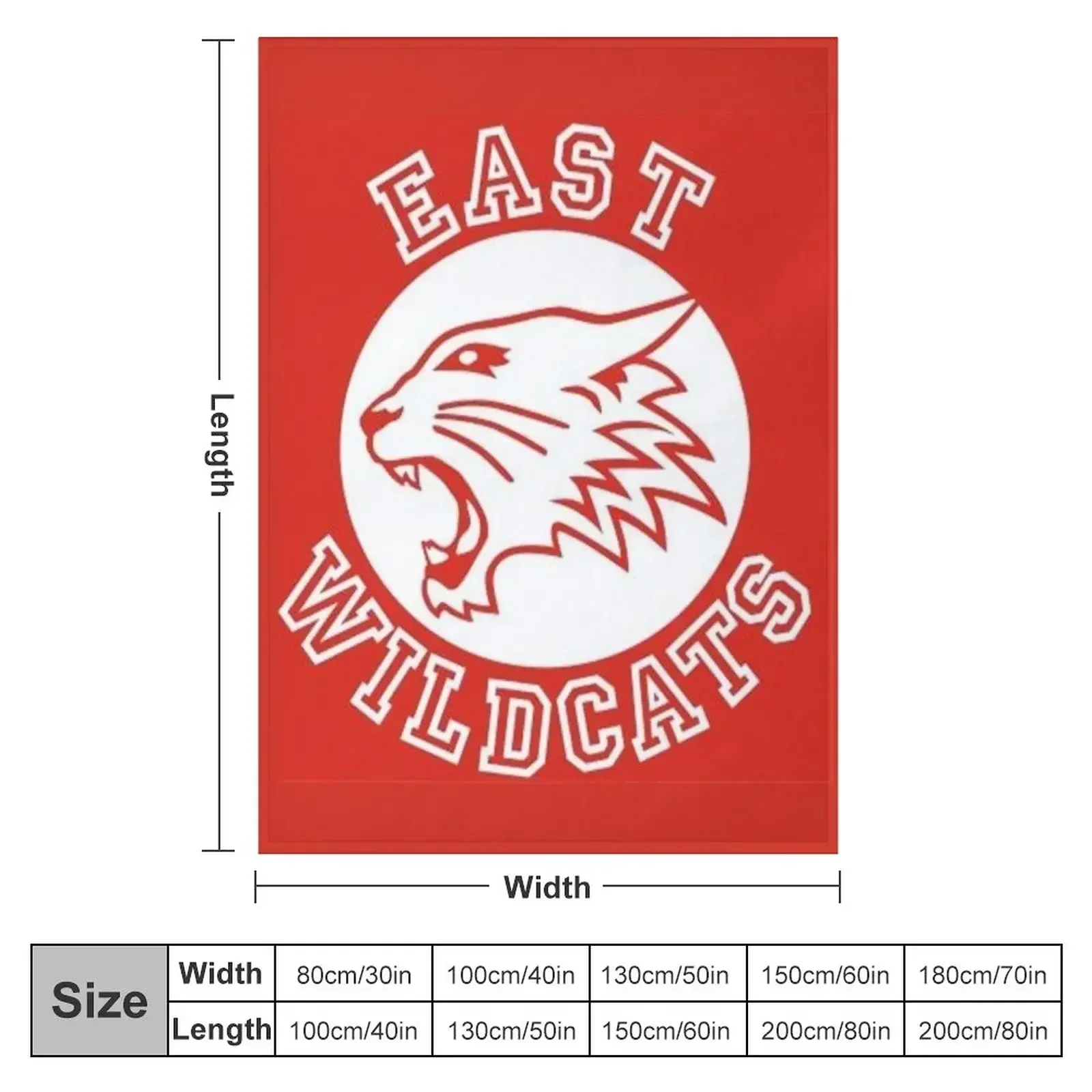 East High Wildcats Throw Blanket For Baby Vintage Decorative Beds Blankets