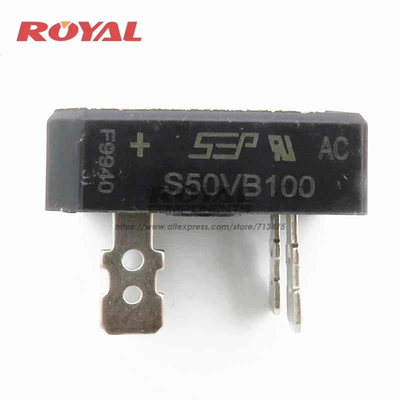 5PCS/LOT S50VB100  NEW AND ORIGINAL 50A 1000V Commonly used inverter welding machine Rectifier diode