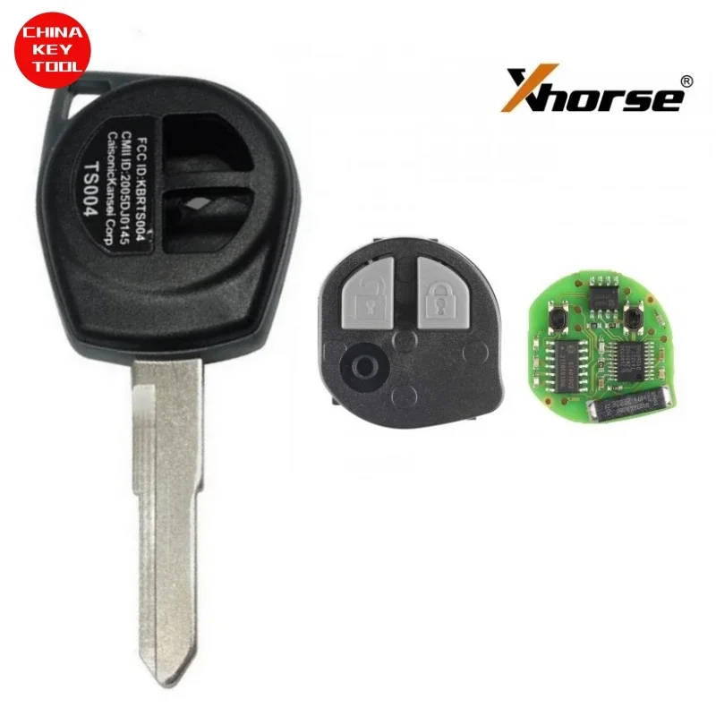 1PCS Xhorse XNSZ01EN Wireless Remote Key For Suzuki 2 Buttons With Key Shell