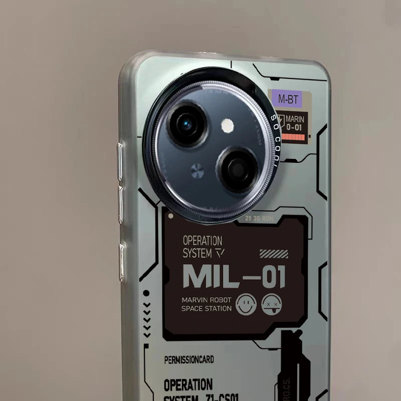 حافظة لهاتف Tecno Spark GO 1 Spark 30c 20c 10c 20 10 8c 7T 6 GO Pro Plus 4G 5G حافظة هاتف ليزر فاخرة على الطراز الكرتوني رقم 45