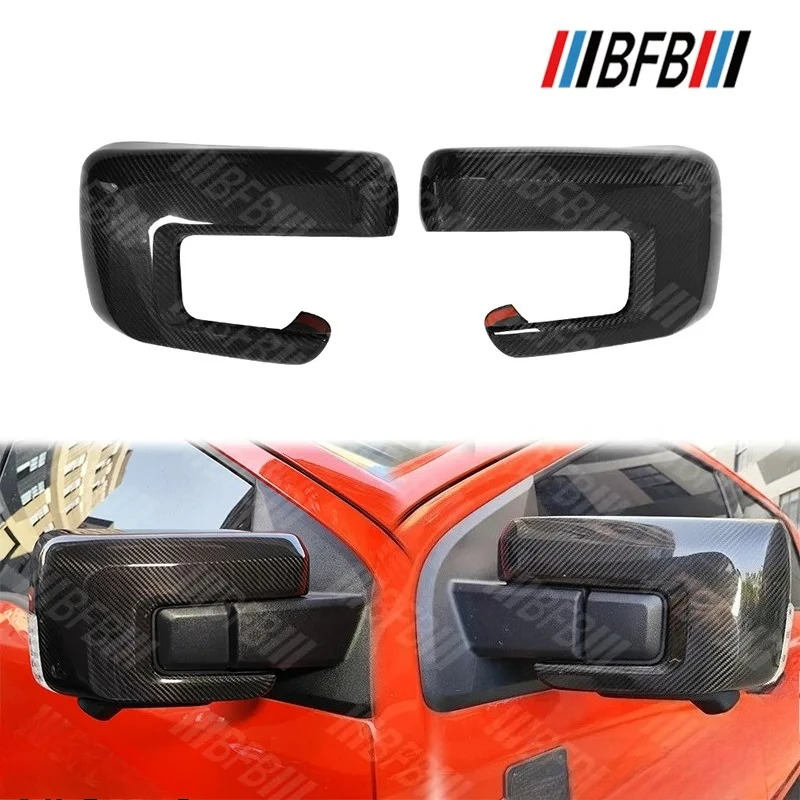 

For Ford Raptor F150 Real Dry Carbon Fiber Rearview Mirror Cover Body Kit Exterior Decoration Modification Accessories