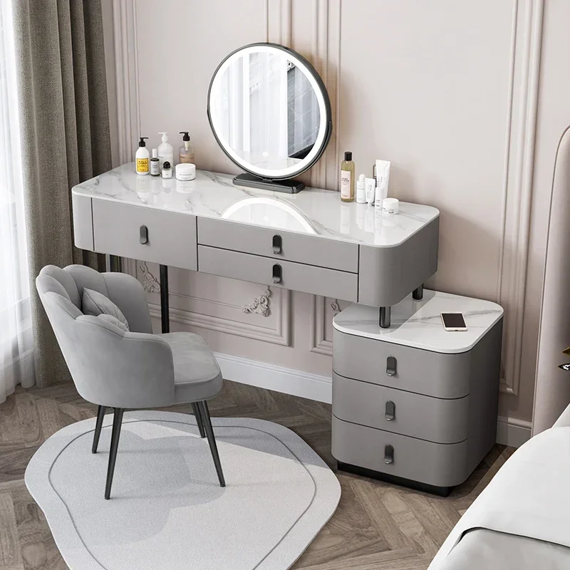 Modern Storage Dressing Table Makeup Vanity Luxury Bedside Bedrooms Drawers Dressing Table Organizer Schmink Tisch Furniture