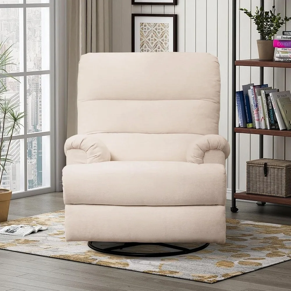 Large Swivel Rocker Recliner Chair,Glider Rocker Recliner,Lazy Recliner Chair with High Back,for Living Room,Living Room Chairs