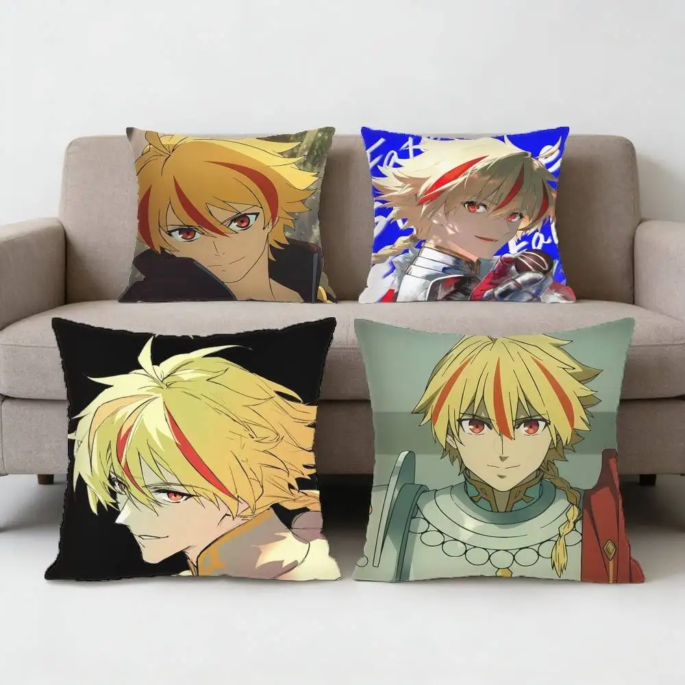 

Richard I Saber Fate strange Fake Pillow Case Anti-dustmite Pillowcase Invisible zipper silky Sofa cushion cover for bedroom