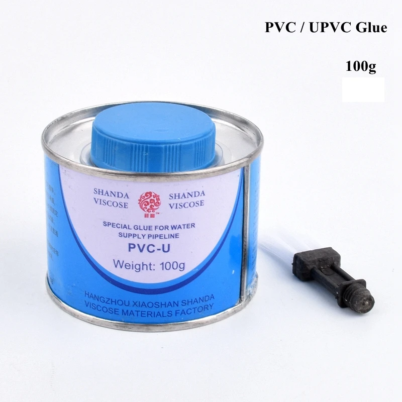 100g 170g UPVC / PVC Glue For Water Supply PVC-U Pipe Drainage Gluewater Industry Garden Irrigation Pipe Quick Drying Adhesive