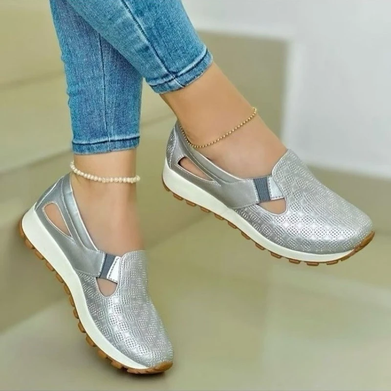 Women Casual Sneakers Fashion Spring Autumn Sequin Sneakers Women Shallow Platform Large Size Vulcanize Shoes Zapatos De Mujer