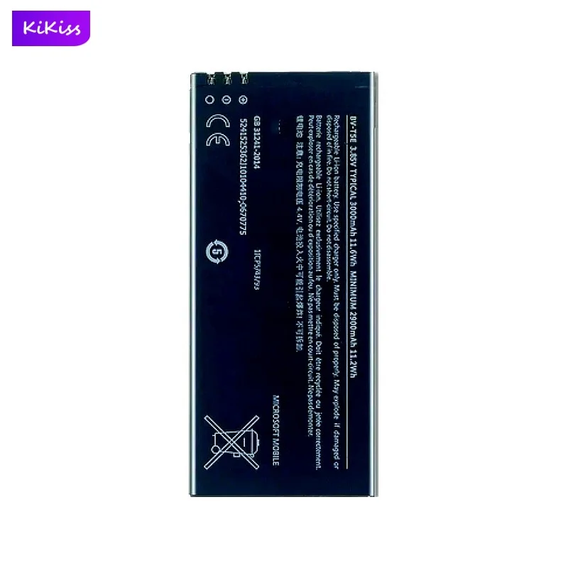 BV-T5E Mobile Phone Battery For Microsoft Nokia Lumia 950 RM-1106 RM-1104 RM-110 3000mAh Real Capacity