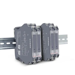 Active Signal Isolator 4-20mA Passive Current Analog Transmission to 10V/5V Voltage 1input 2 output 1 input 1 output DC24V Power