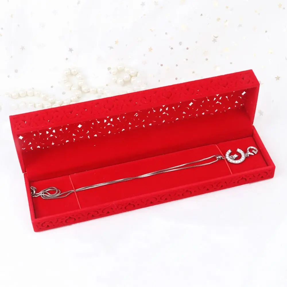 Wedding Christmas Jewelry Box Storage Mini Crown Snowflake Bell Rings Box Romantic Anti-collision Flannel Jewelry Organizer
