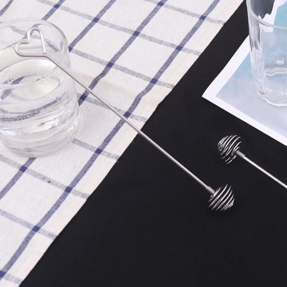 10Pcs Stainless Steel Egg Whisk Mixer Heavy Duty Rust Proof Kitchen Hand Whisk for Baking Cooking Whisking Eggs Icing Sugar