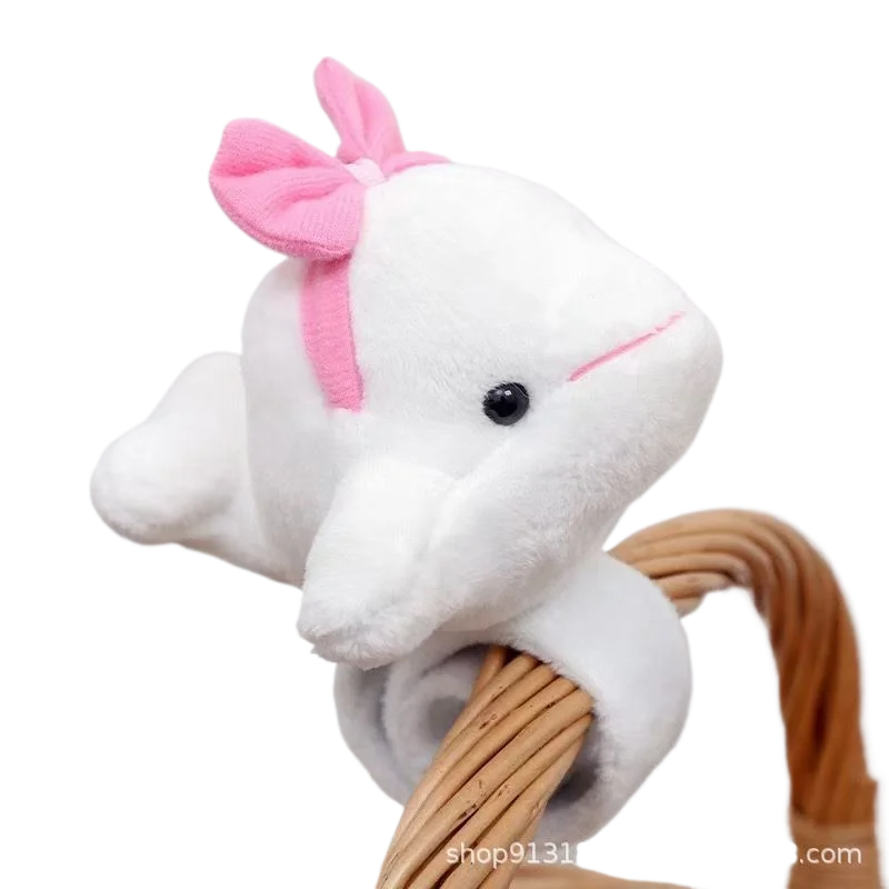 Capybara Slap Snap Wrap Capibara Plushie Wristband Bracelet Kawaii Cute Dog Cat Plush Toy Hand Ring Creative Funny Gift