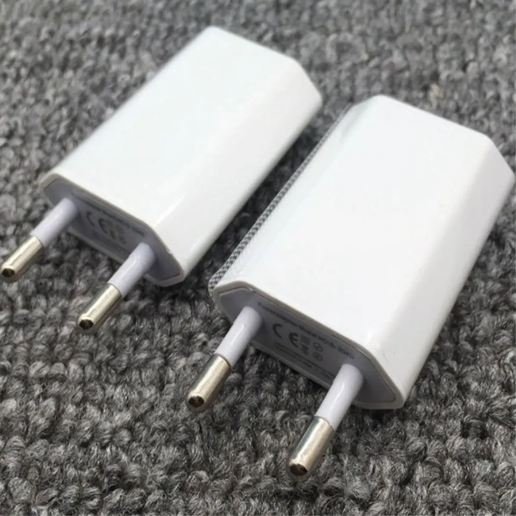 Universal USB AC EU Power Adapter ชาร์จ Charger Adapter สำหรับโทรศัพท์5V 1A แหล่งจ่ายไฟสำหรับ MP3 MP4กล้อง