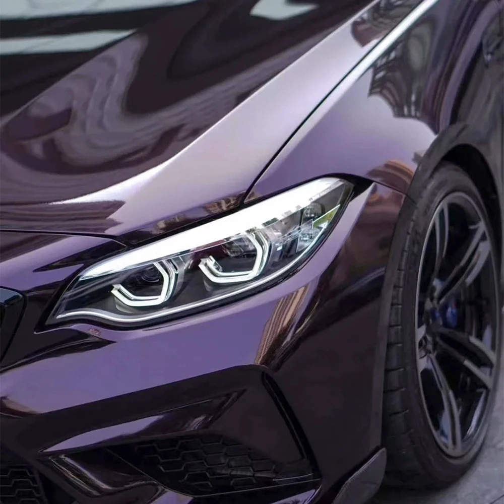 

Car Sticker Wrap Film Liquid Metal Gentian Vioiet Color Change Vinyl Film PET Bubble Free Decal Car Sticker Interior Exterior