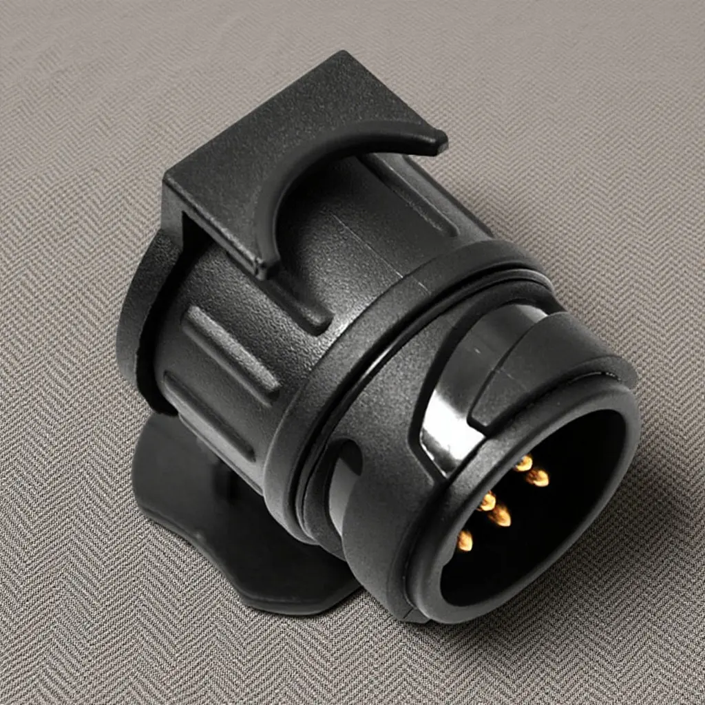 

13 Pin Trailer Plug to 7 Pin Socket Adapter Waterproof Spring Lock Flap 12V Trailer Lighting Converter for Euro Vehicles