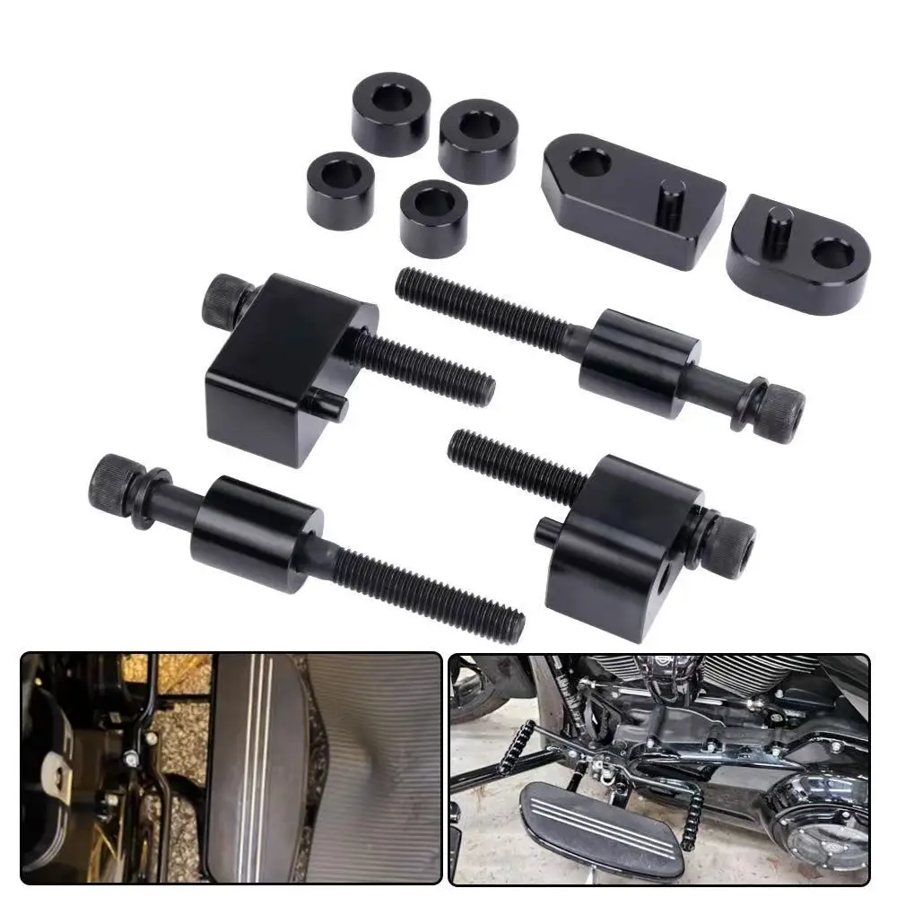 

Motorcycle 1.5 Inch Driver Floorboard Extension For Touring 2009-2024 Extended Foot Peg Floor Board Kit Bagger Road Glide