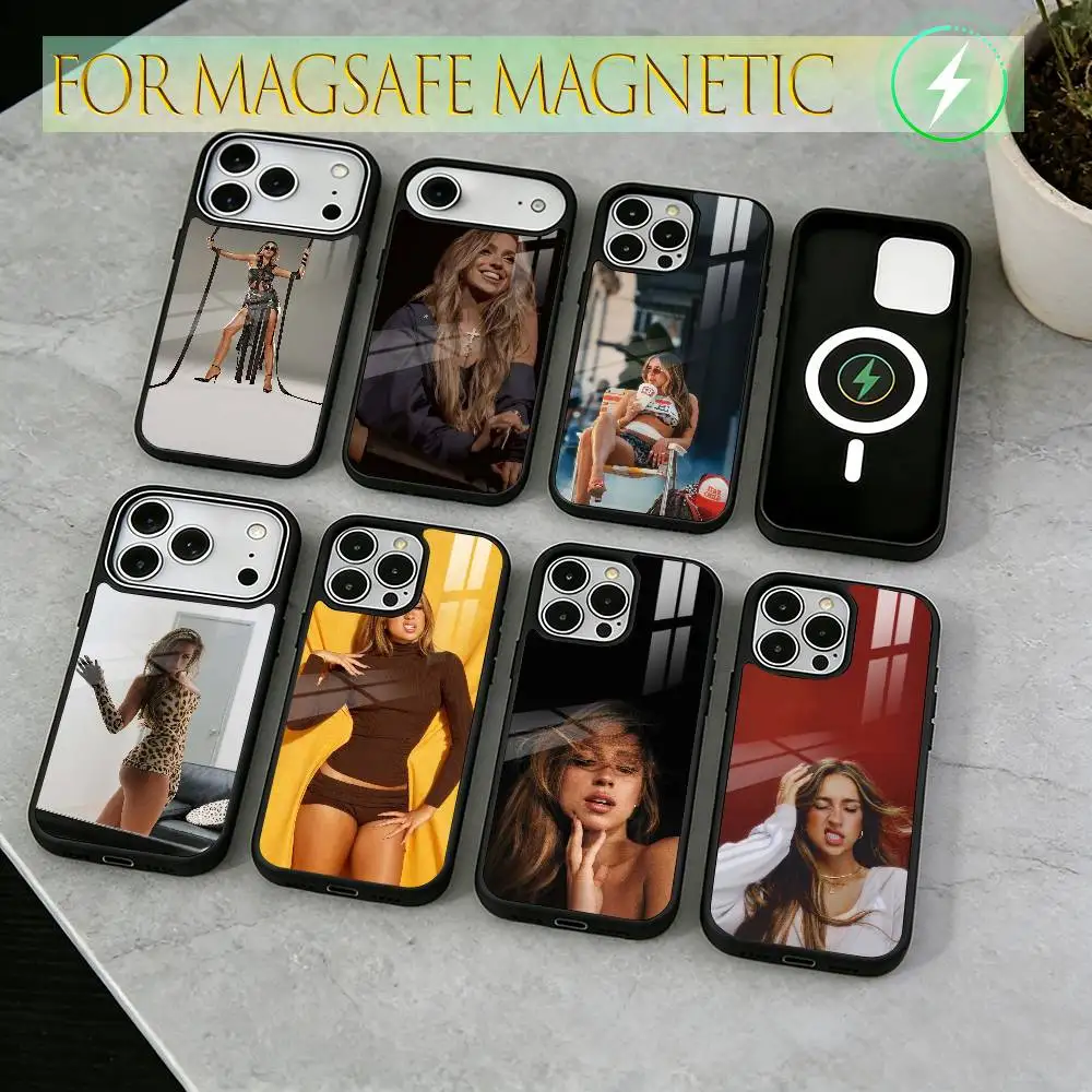 

Tate McRae Phone Case For iPhone17,16,15,14,13,12,11 Plus,Pro Magnetic For Magsafe Wireless Charging