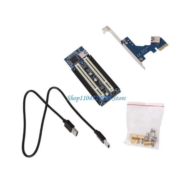 Y2GD Upgraded PCIE to Double PCI Expansion Card ASM1083 Controller for Motherboard