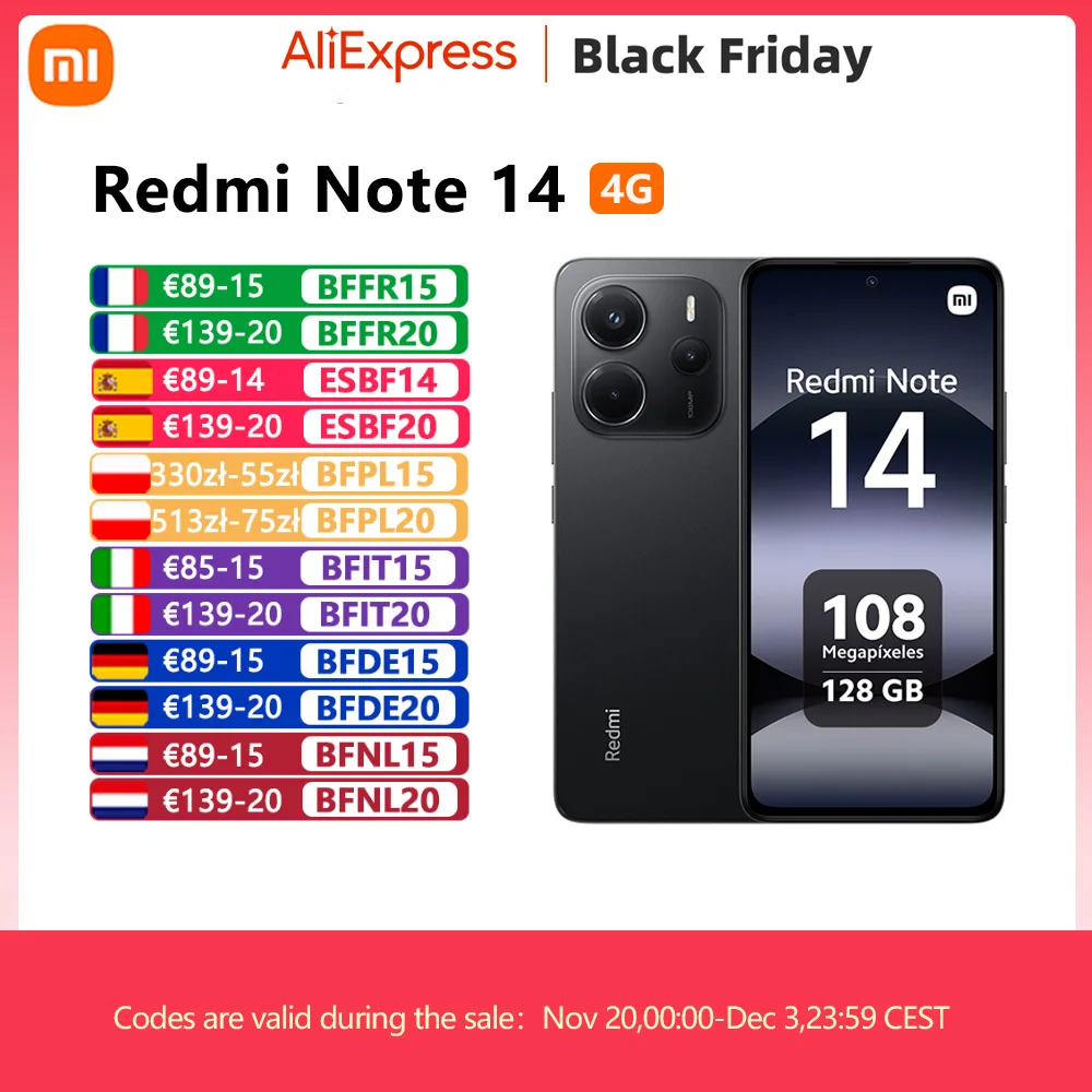 Xiaomi Redmi Note 14 4G NFC,cran AMOLED 6,67