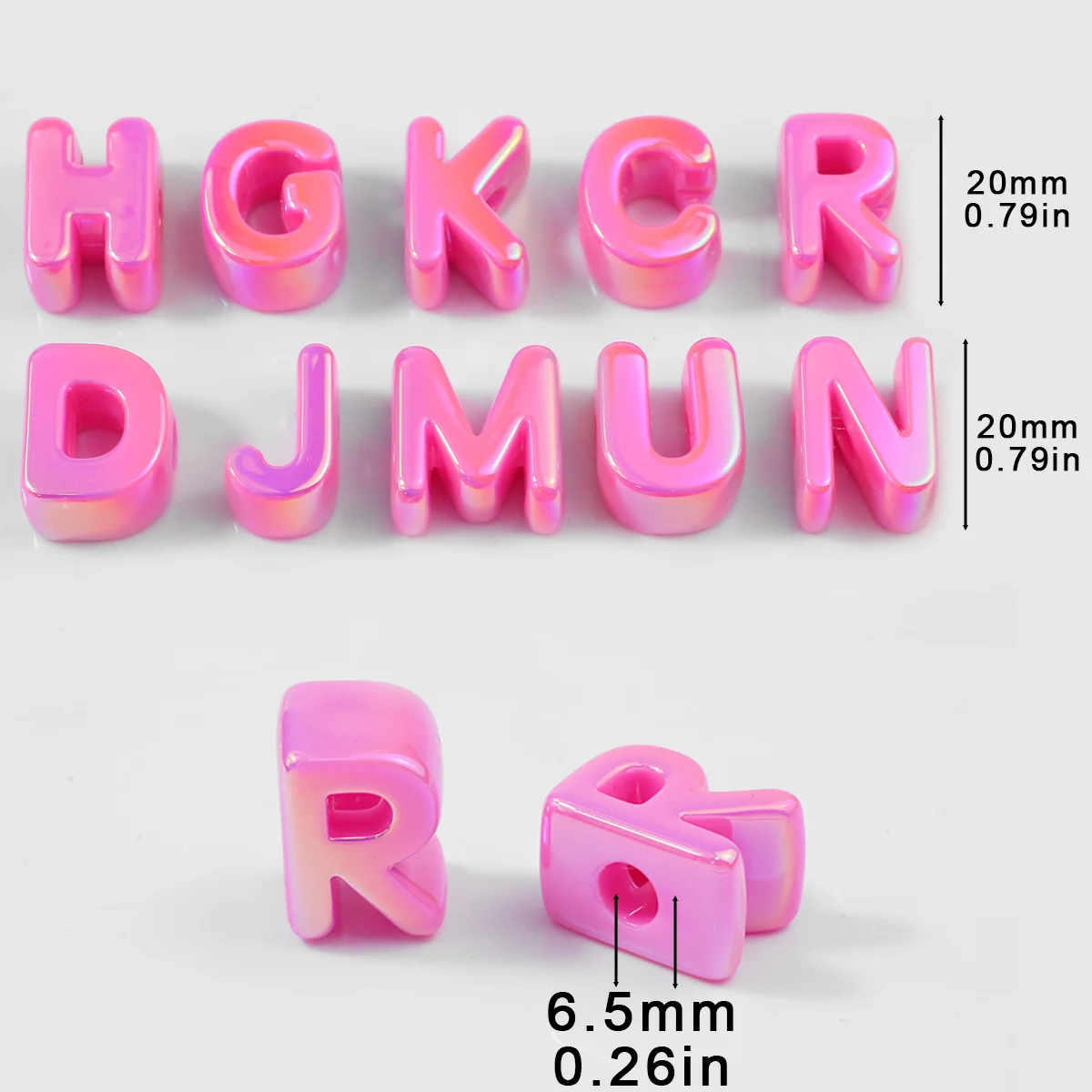 Willekeurige Kleurrijke 5/10/15 Stuks 26 Letters Acryl Spacer Losse Kralen Voor Sieraden Maken Armbanden Telefoon ketting DIY Accessoires