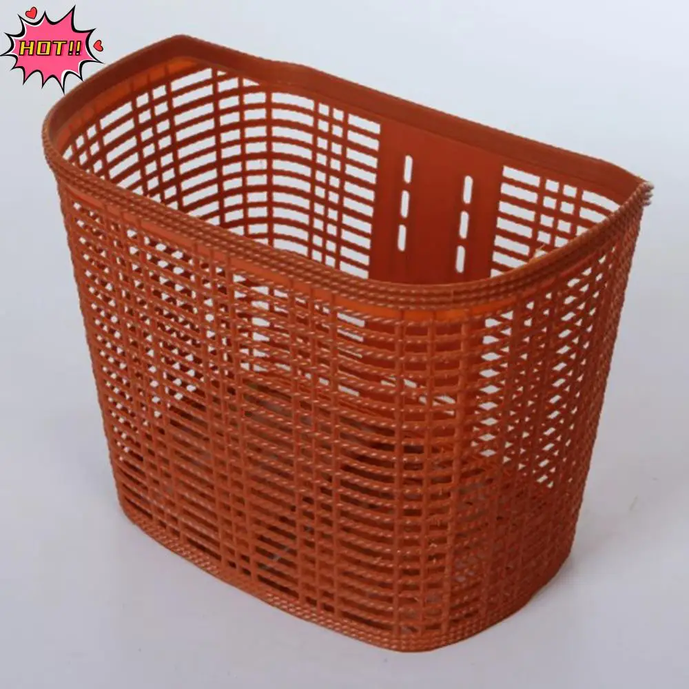 

Разноцветная сумка для хранения велосипеда, полая 3-цветная корзина на руль скутера, пластиковая студенческая передняя корзина, задние аксессуары для велоспорта