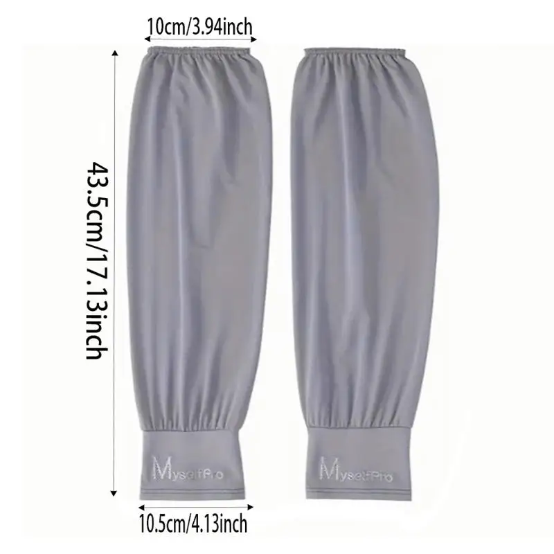 Guanti lunghi da uomo con mezze dita, maniche da braccio, lettera M, protezione solare UV, copertura per braccio freddo ghiacciato per ciclismo, pesca, arrampicata sportiva