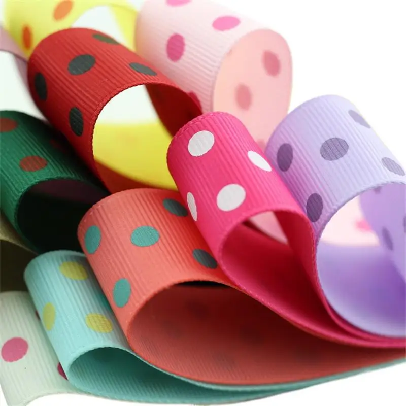 Nastro per parrucchiere, nastro di raso per decorazione, fiocco fai da te, fatto a mano, a costine, nastri, T-046, 5 m per lotto, 25 mm