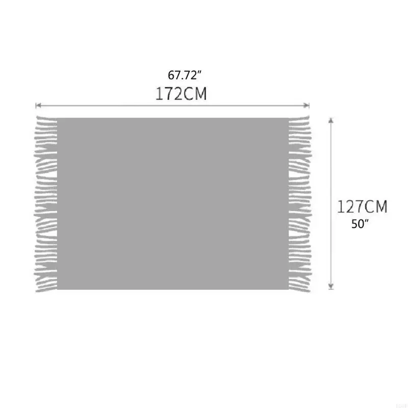 e06f Nordic reknited Blaid Sofa رمي بطانية مع شرابات شال غفوة