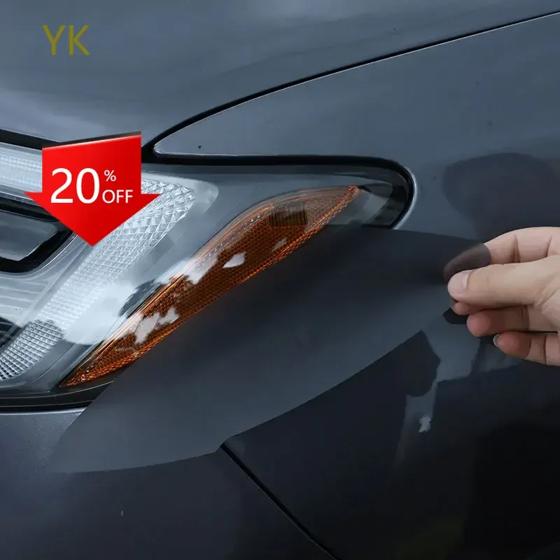 

For Honda Pilot 2015-22 PVC Black Car Front rear Headlight Brake Light Turn Signal Trim Film Sticker Car Accessories