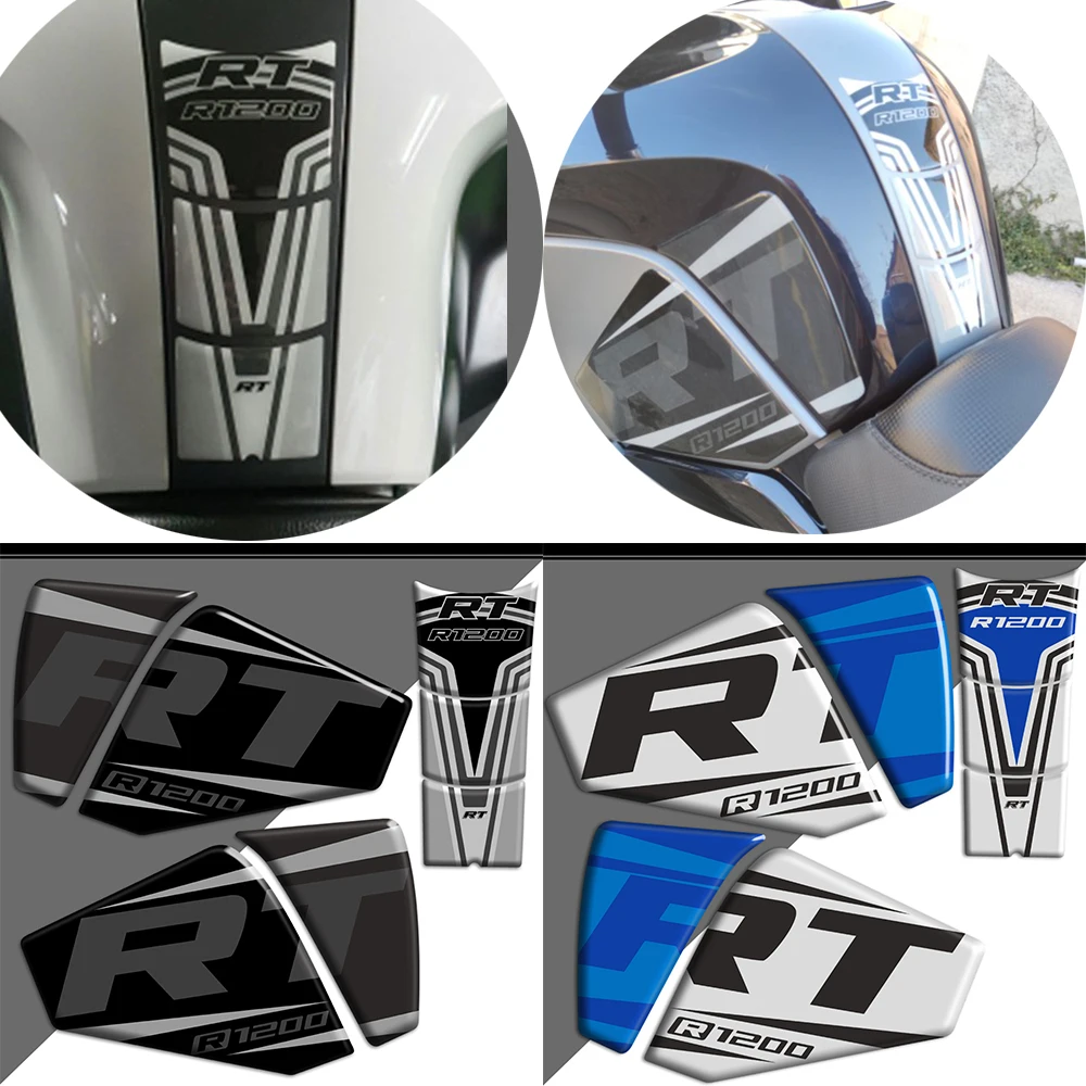 

For BMW R1200RT R 1200 Motorcycle Stickers R1200 RT Fuel Tank Pad Knee Trunk Luggage Case Emblem Decal Protection Kit