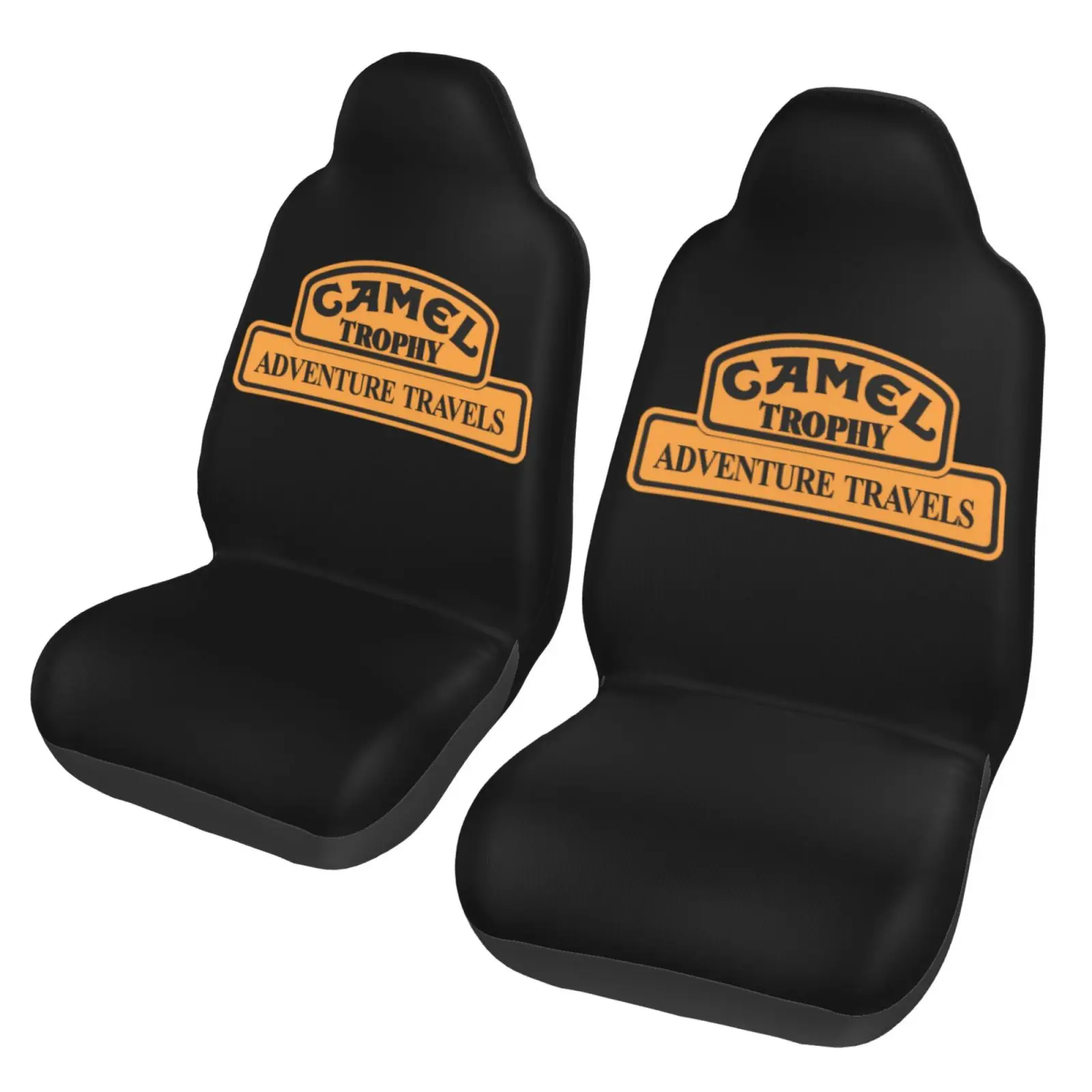 CAMEL TROPHY Funda de asiento universal Cojín de asiento Accesorios de automóvil para las cuatro estaciones Interior para hombres Fundas de asiento de cojín de coche 2 piezas