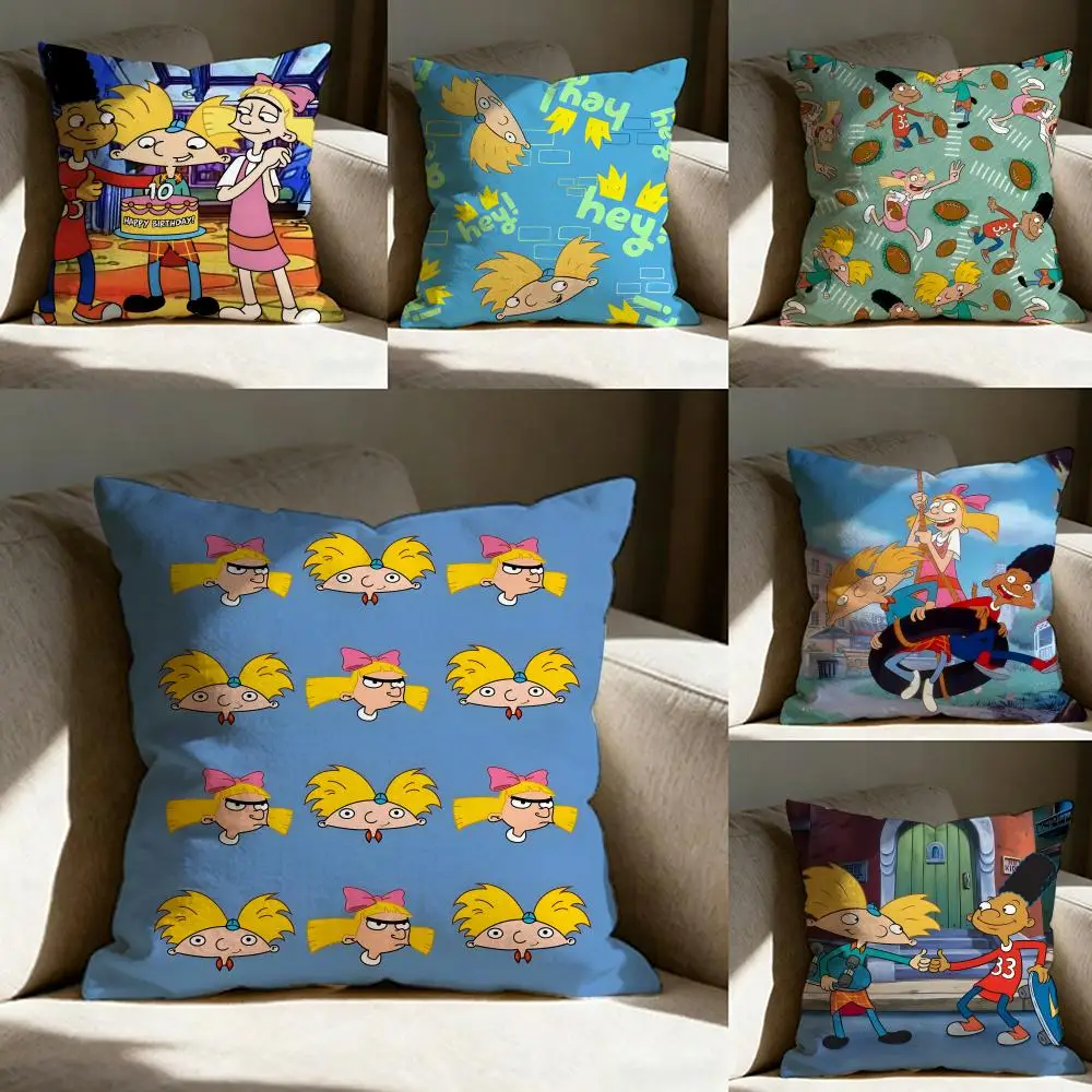 Hey A-arnold Cartoon Pillow Case Pillowcase, Double-sided Printed, Sofa Cushion, Bedroom Headboard Pillow