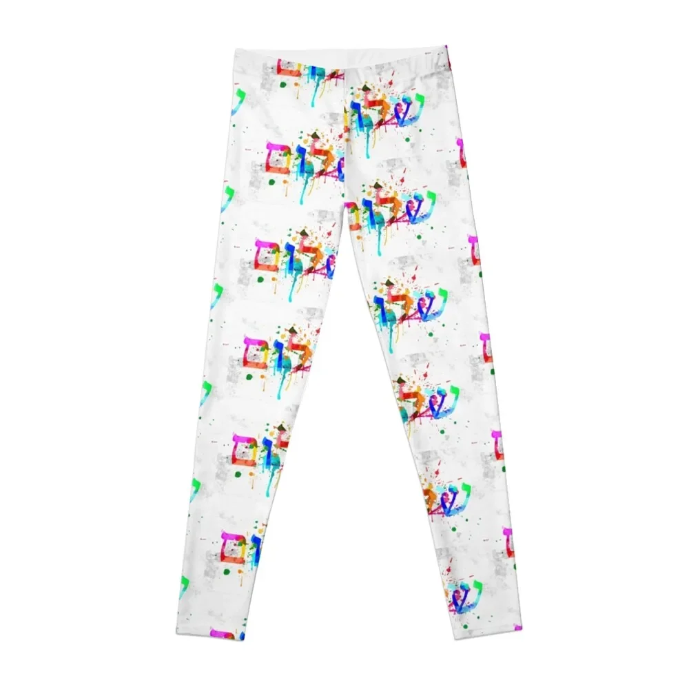 

Shalom Hello Goodbye Leggings Tight fitting woman Training pants push up legging push up fitness Womens Leggings