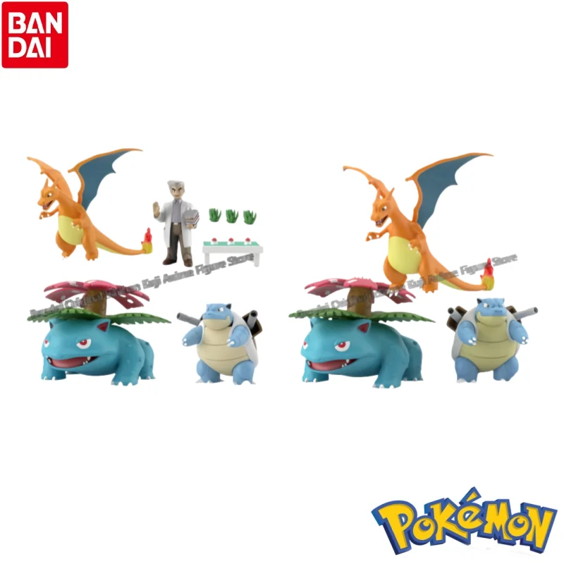 

В наличии Модель Куклы Bandai Совершенно новая в штучной упаковке Pokemon Samson Oak Venusaur Charizard Blastoise Аниме Персонажи Гаражный комплект Рисунок
