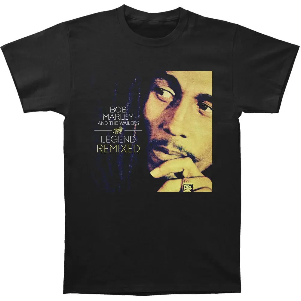 Men'S Bob Marley Remix T Shirt Medium Black