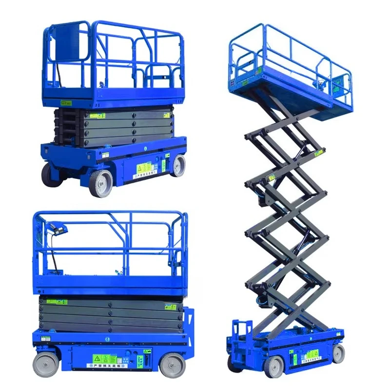 4M 6M 8M 500Kg CE Approved Cleaning Use Mobile Electric Self Propelled Man Lift Scissor Lift Platform