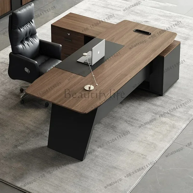 PG Modern Luxury Office Desk Wooden Standing Executivecomputer Decoration Office Desk European Design Scrivania Salon Furniture