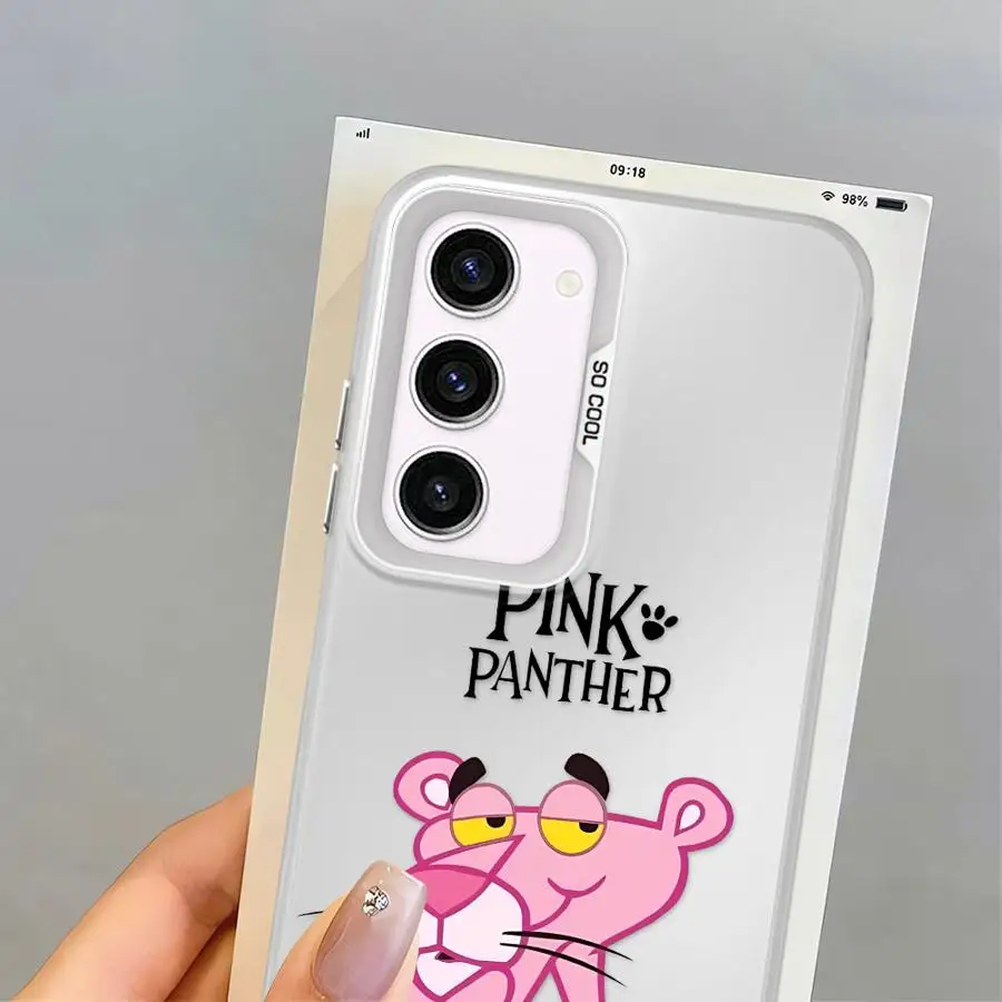 Милый чехол для телефона P-Pink PantherS для Samsung Galaxy Note 20 Ultra S24Ultra S25 S24 FE S25Plus S23 S20 S21 S20 FE S22 Ultra Soft