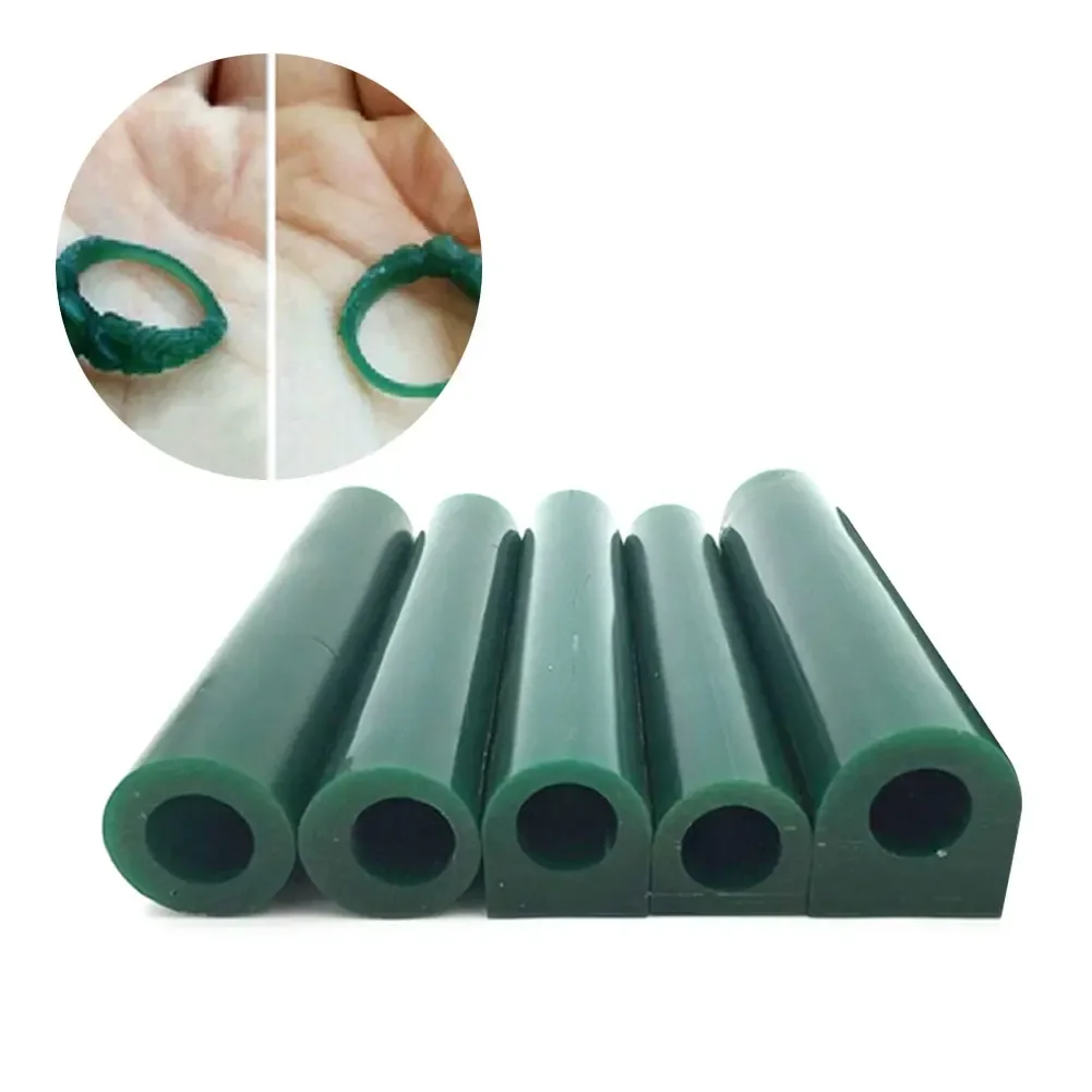 Green Wax Ring Tubes, Round Cylinder Blanks for Jewelry Lost Wax Casting, Carving, Engraving Mold, DIY Sculpting Tools