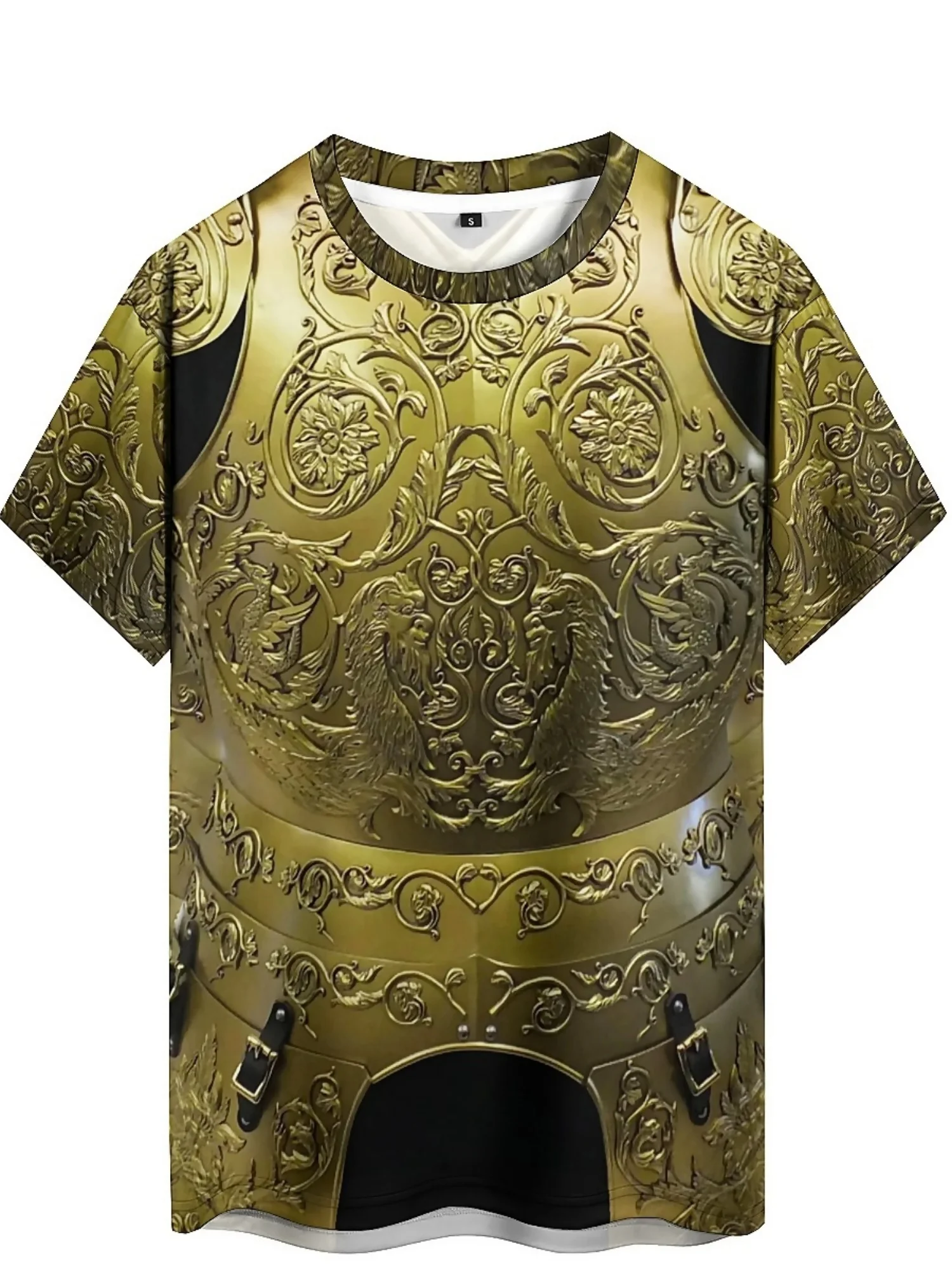 تي شيرت رجالي بطباعة ثلاثية ال - مراجعة 3D Printing Knight Armor وسعره