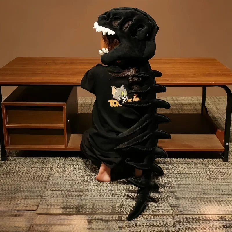 2026 New Plush Dinosaur Skeleton Costume Headpiece Children Adult Party Props Cosplay Wearable Cute Dinosaur Suit Christmas Gift view 6