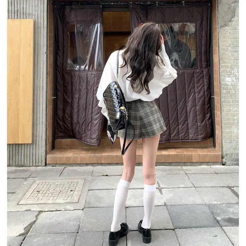 Spring Summer Japan Korea School Jk Uniform Girl French Style Graceful College Style Girl Casual Daily Pleated Skirt Fashion Set