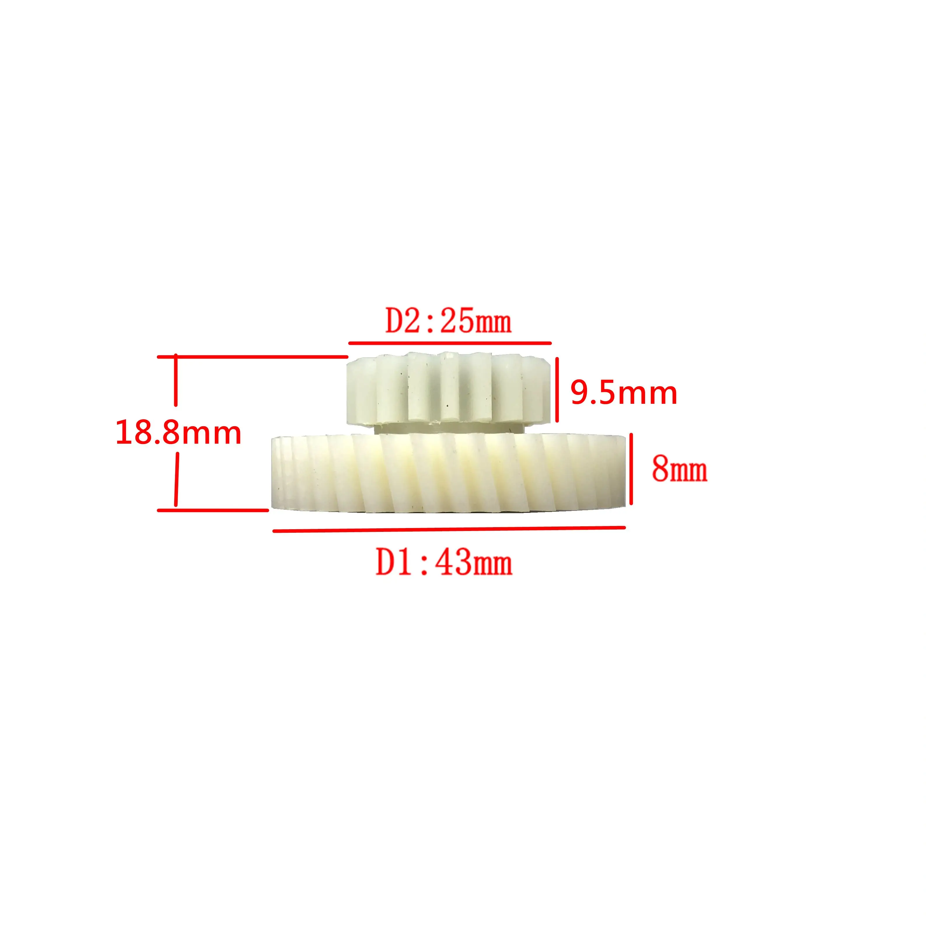 AKM Motor 95RX Nylon Gear Spare Part Aikema 3Pcs 18-40 Teeth Number Helical Internal With Circlip Ring