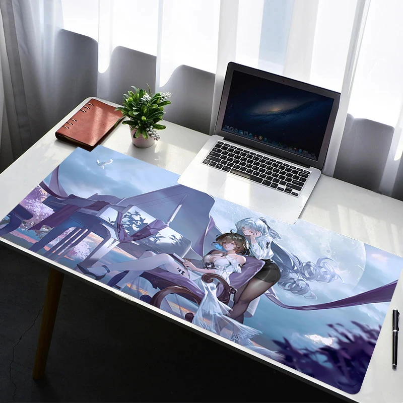 Mouse Pad H-honkai Impact 3 HD Non Slip Rubber Mousepad Laptop Gamer Cabinet Keyboard Pad Office Computer Gaming Desk Mouse Mat