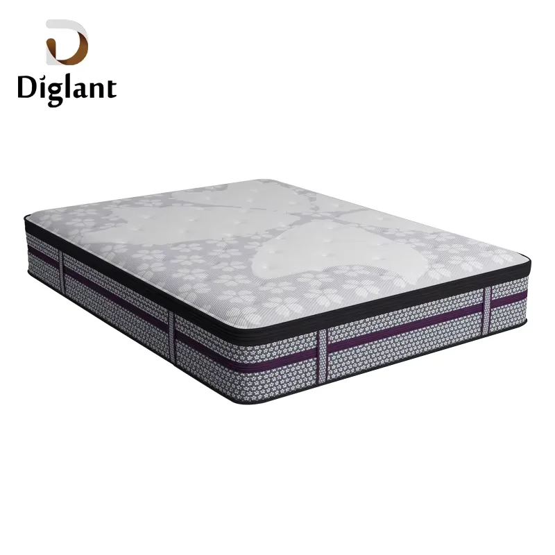 D97 Customized Size 7-zone Foam Pillow Top Eco-Friendly Hybrid Mattress With 10 Years Warranty Sale