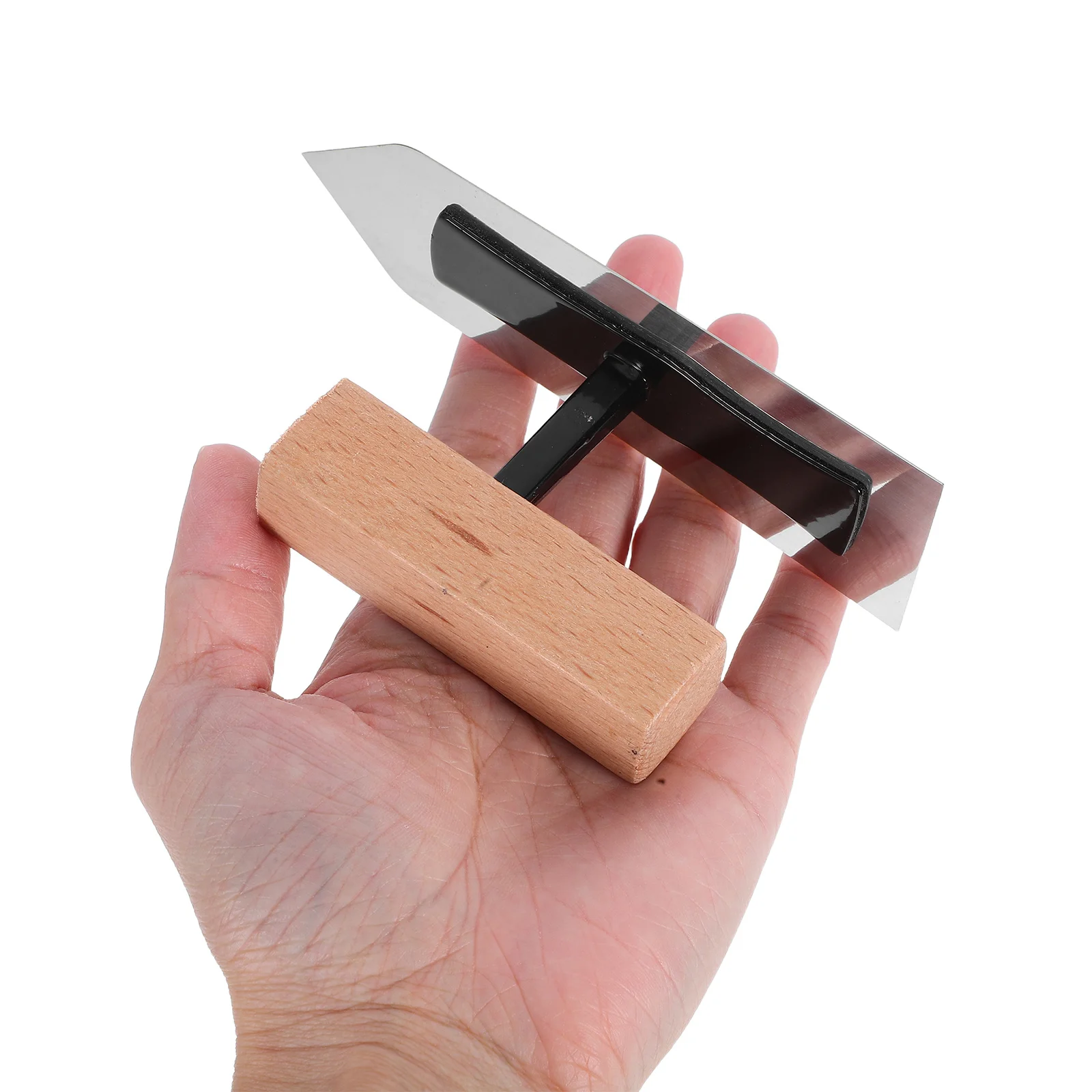 Mini-Edelstahlkelle, flaches Werkzeug für künstlerische Farben, Kieselalgenschlamm, präzise Detailarbeiten, Edelstahlkelle