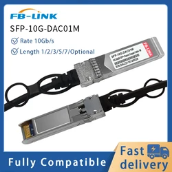 Cable Twinax SFP + DAC de 10G, Cable SFP + A SFP + de cobre de fijación directa de 1/3/5/7M, compatible con Mikrotik Mellanox, Cisco Ethernetswitch