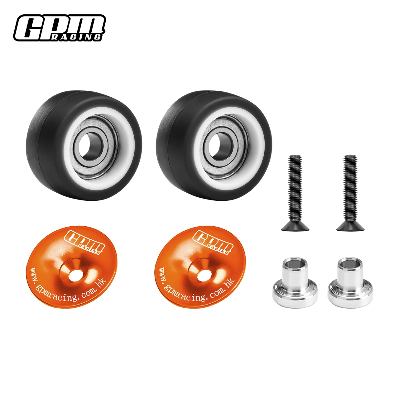 GPM MINI XRT MINI MAXX لـ 7075-T6 ALLOY Wheelie Bar Wheel & Bearing TRAXXAS #2