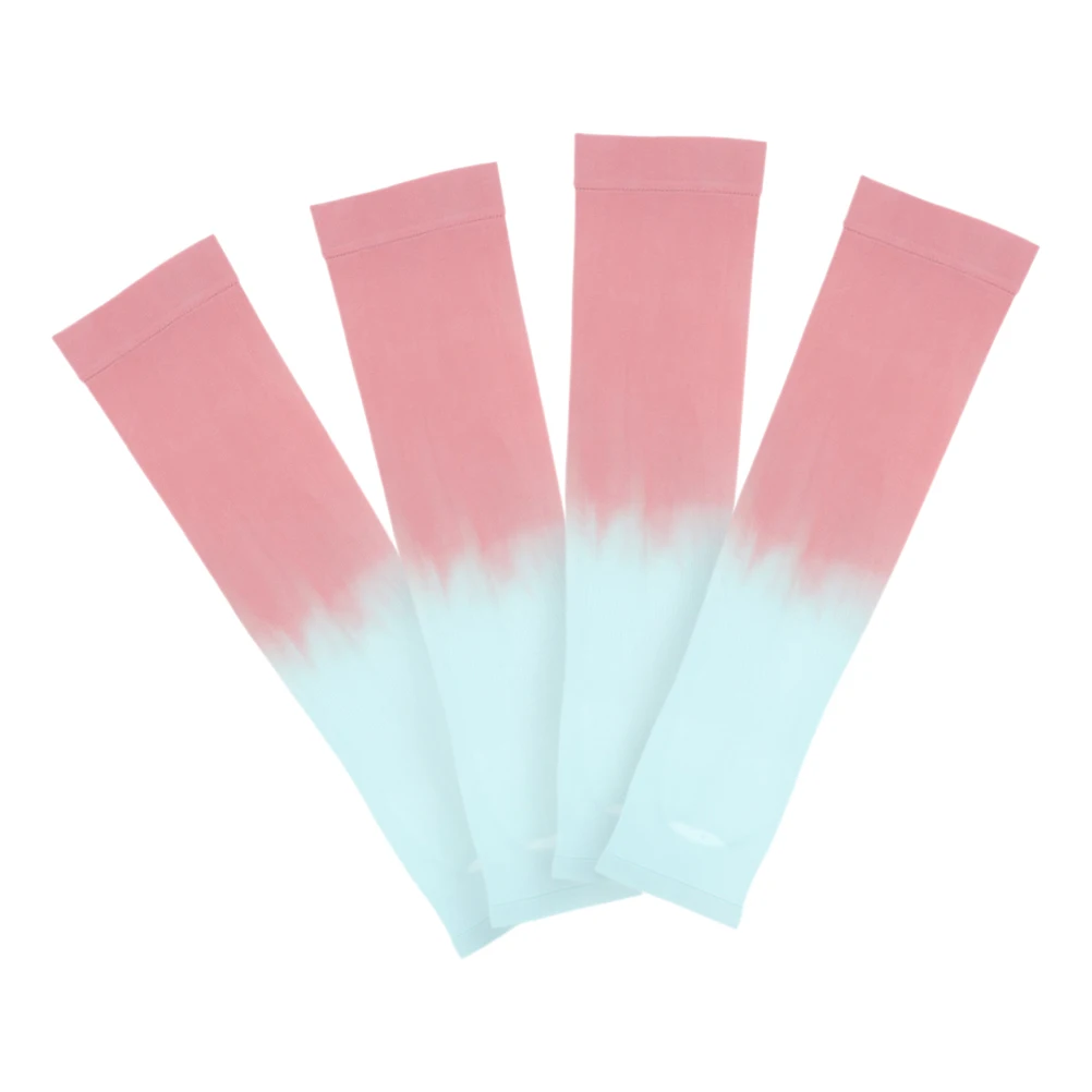 

Gradient Ice Silk Arm Sleeves Summer Outdoor UV Protection Cycling Gloves Sunscreen Reusable Sweat Absorption Quick Dry
