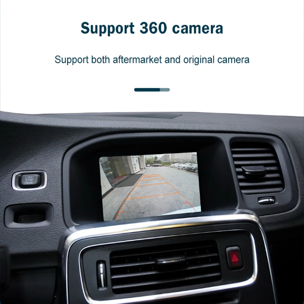 CarPlay Android Auto اللاسلكي لسيارة فولفو S80 2014 بشاشة 7 بوصة OEM ODM A/V